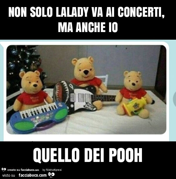 Non solo lalady va ai concerti, ma anche io quello dei pooh