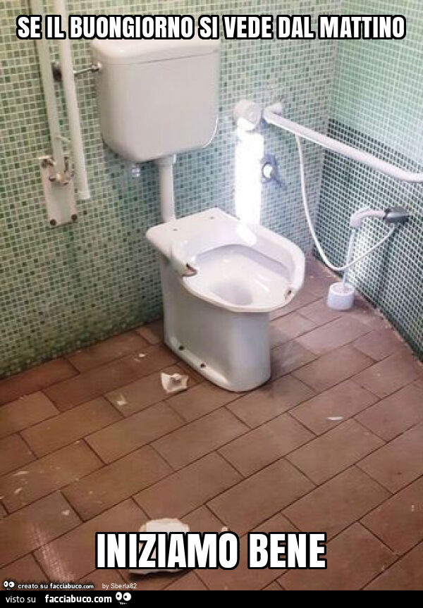 Se il buongiorno si vede dal mattino iniziamo bene