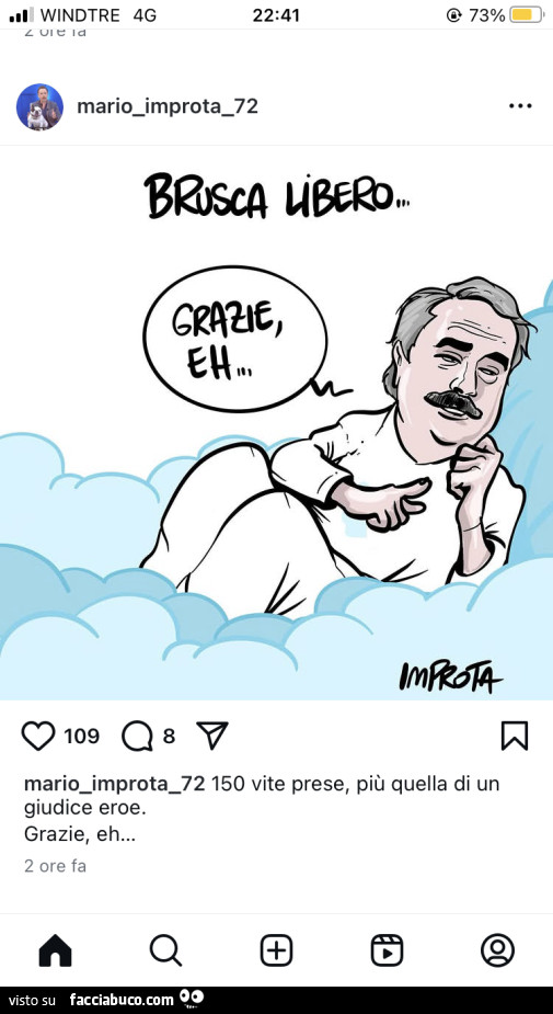 Brusca libero… Grazie eh