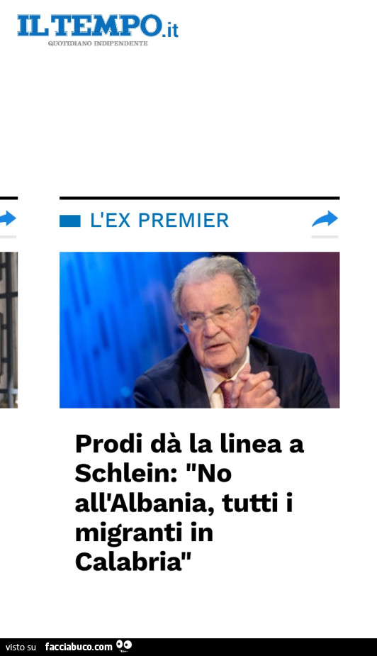 Prodi dà la linea a schlein: no all'albania, tutti i migranti in calabria