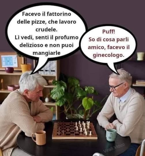 Vecchi scacchi ginecologo mangiare doppi sensi