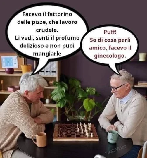 Vecchi scacchi ginecologo mangiare doppi sensi