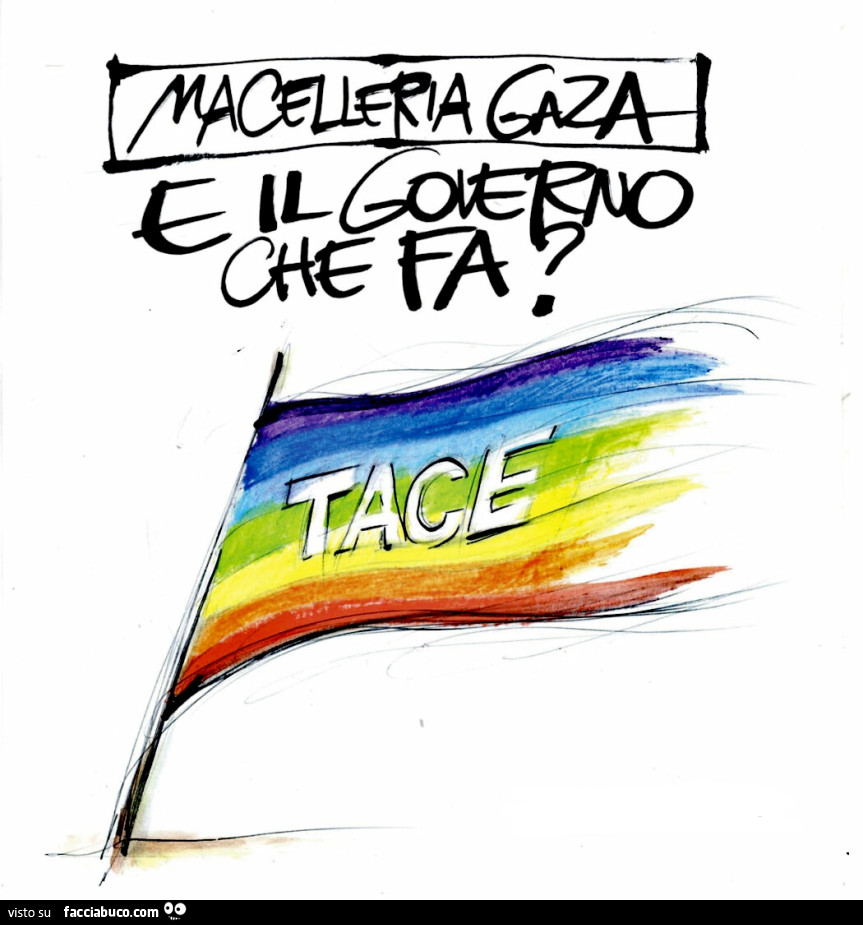 Macelleria Gaza. E il Governo che fa? Tace