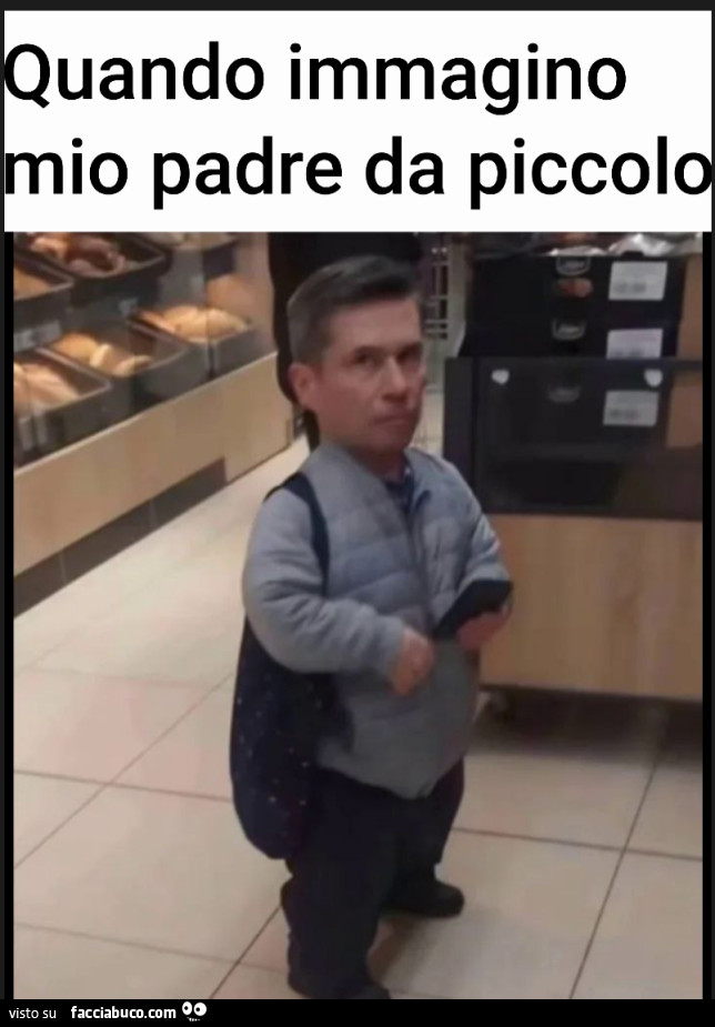 Papà da picolo