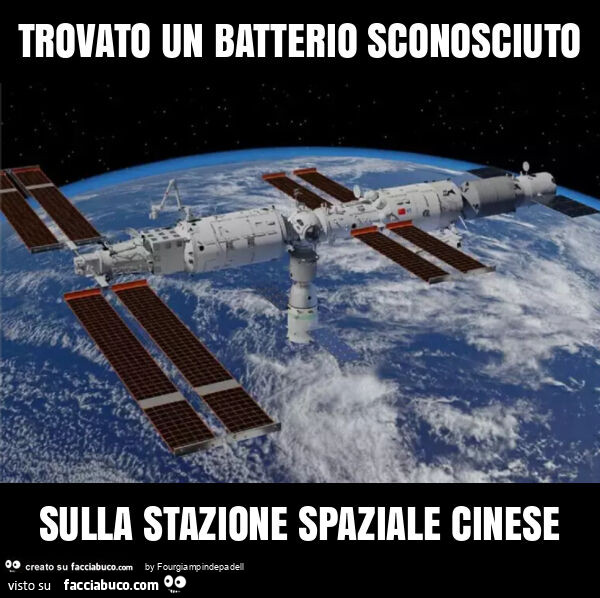 Trovato un batterio sconosciuto sulla stazione spaziale cinese