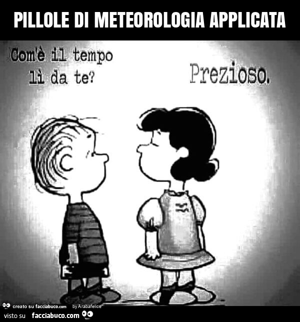 Pillole di meteorologia applicata