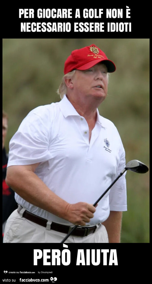 Per giocare a golf non è necessario essere idioti però aiuta