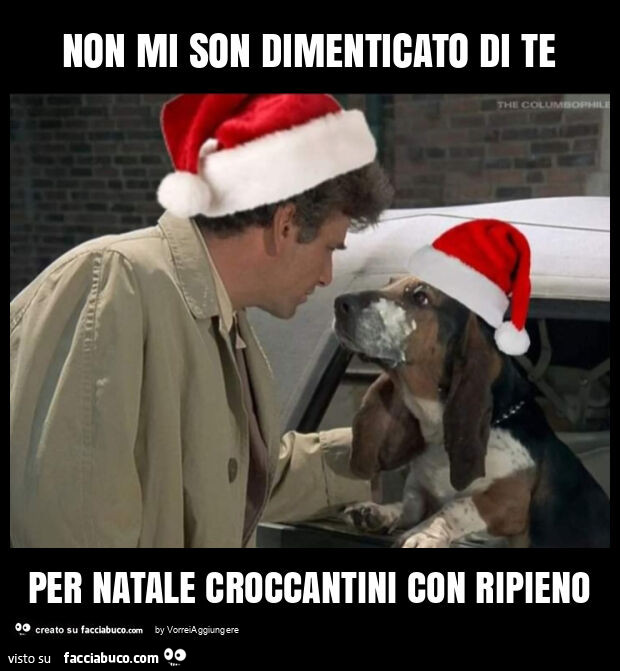 Non mi son dimenticato di te per natale croccantini con ripieno