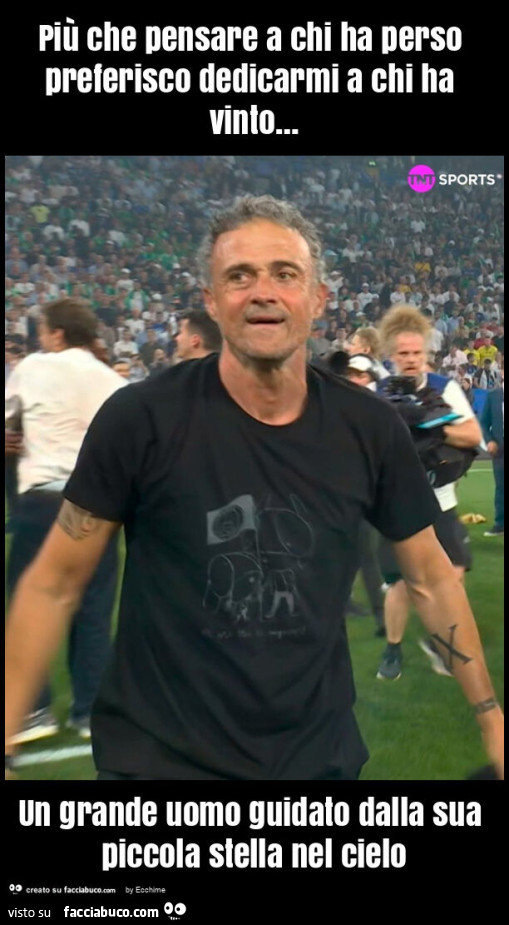 Più che pensare a chi ha perso preferisco dedicarmi a chi ha vinto… un grande uomo guidato dalla sua piccola stella nel cielo