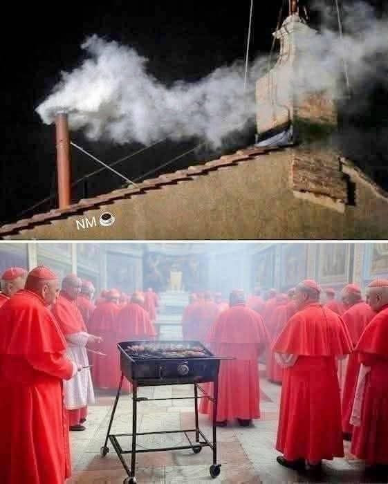 Conclave, dove c'è il fumo c'è pure l'arrosto