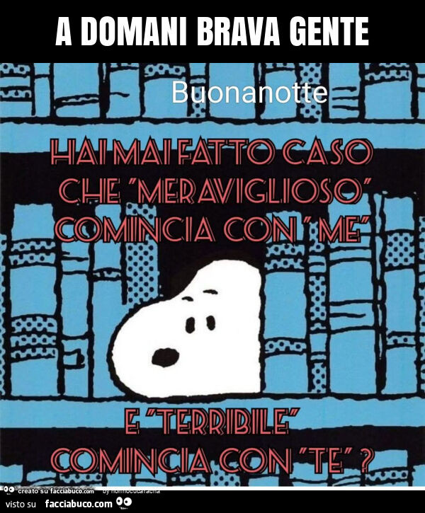 A domani brava gente