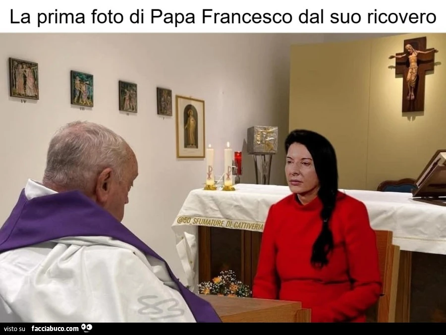 La prima foto di Papa Francesco dal suo ricovero
