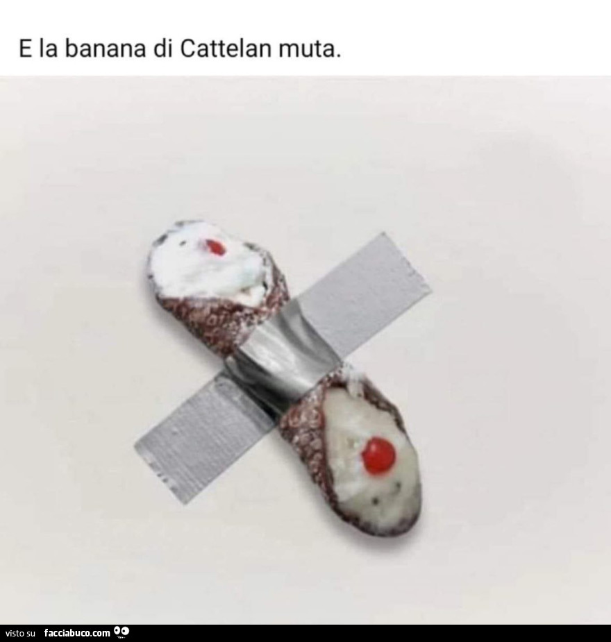 E la banana di cattelan muta