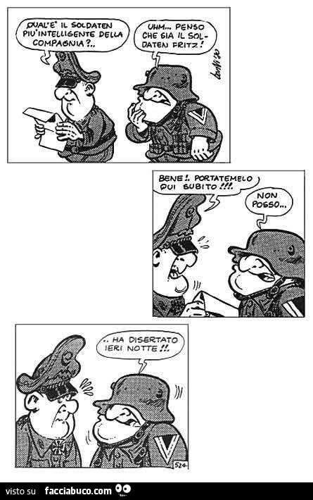 Qual'รจ il soldaten piรน intelligente della compagnia?