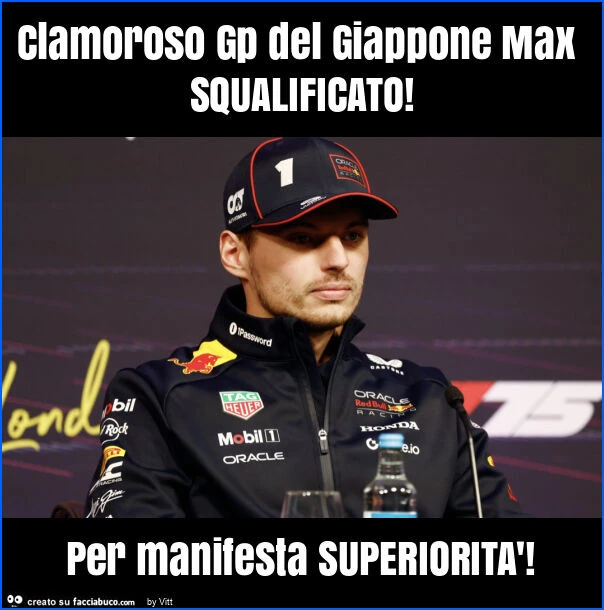 Clamoroso gp del giappone max squalificato! Per manifesta superiorità