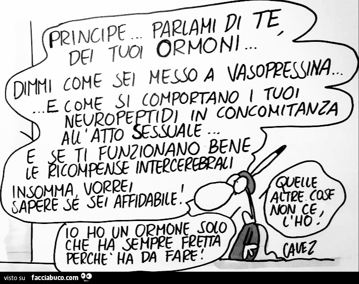 Cavez. Principe… parlami dei tuoi neuroni