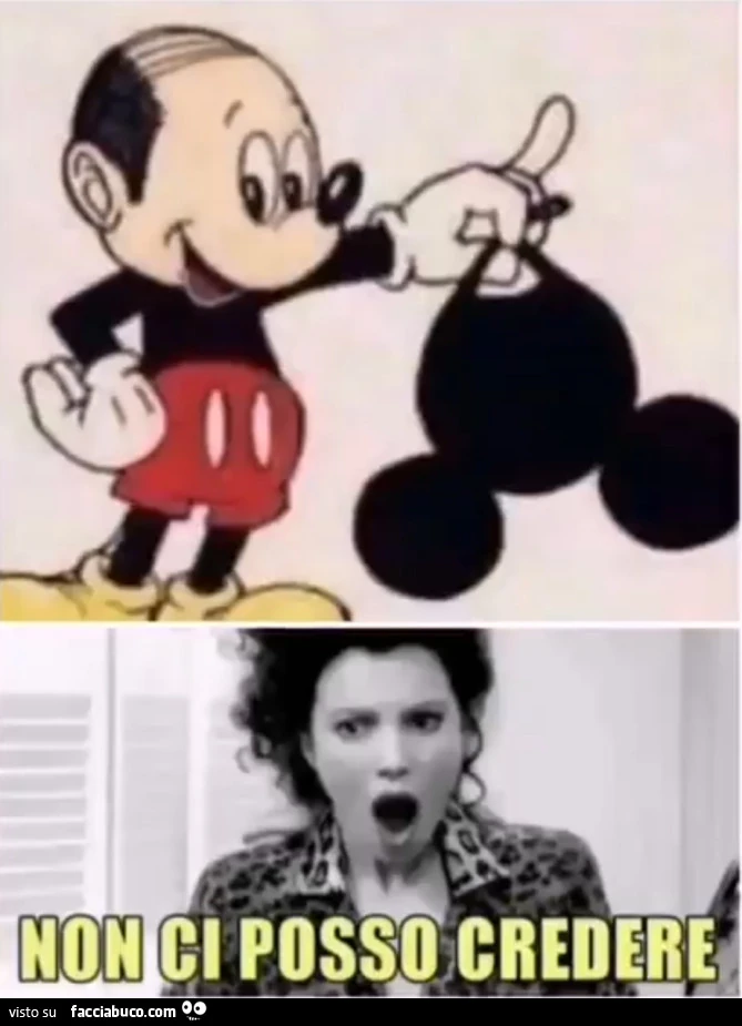 Topolino calvo non ci posso credere