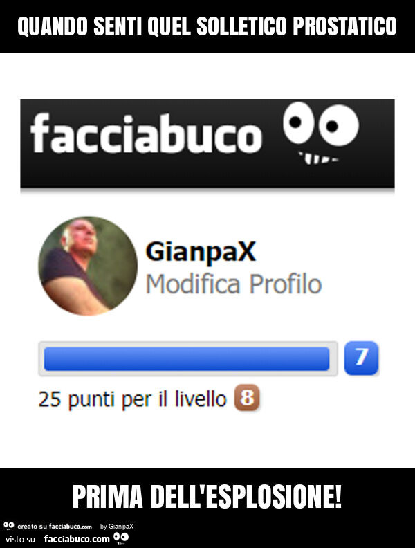 Quando senti quel solletico prostatico prima dell'esplosione