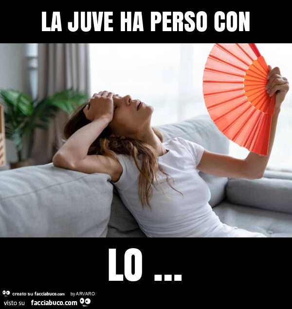La juve ha perso con lo &hellip;