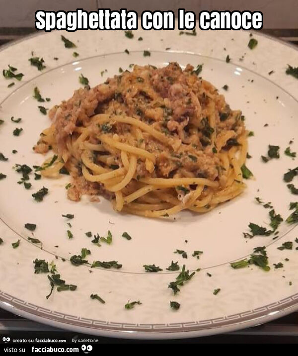 Spaghettata con le canoce