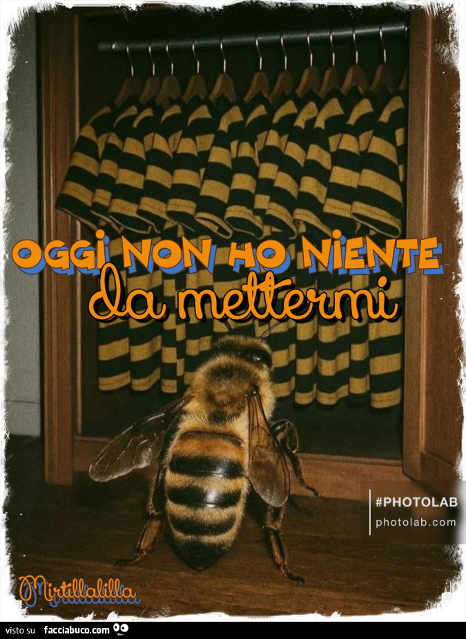 Non ho niente da mettermi