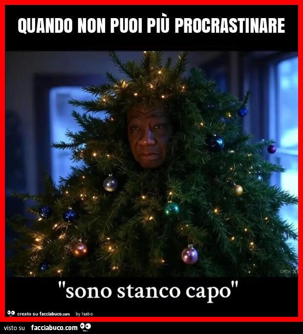 Quando non puoi più procrastinare