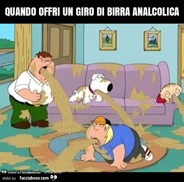 Quando offri un giro di birra analcolica