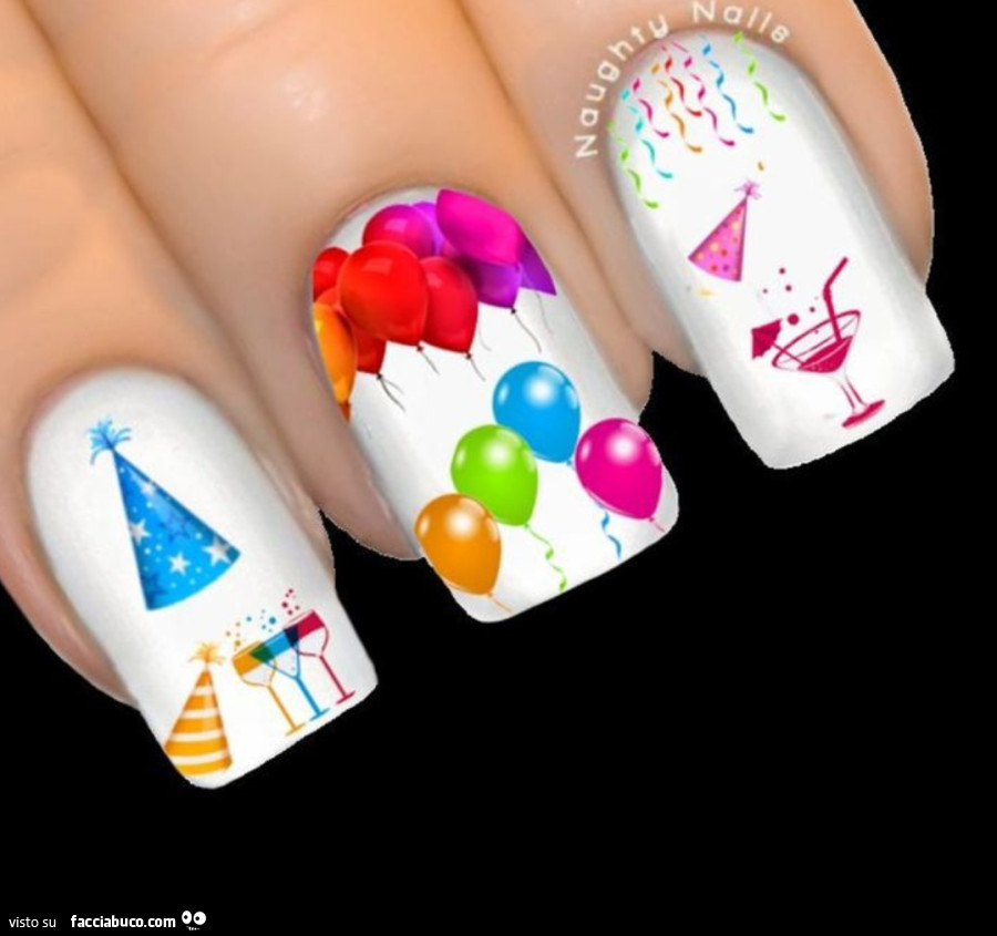 Birthday nails
