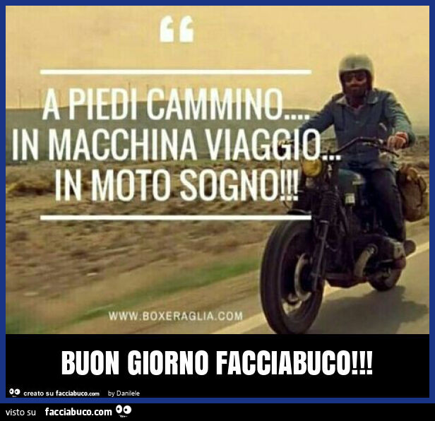 Buon giorno facciabuco