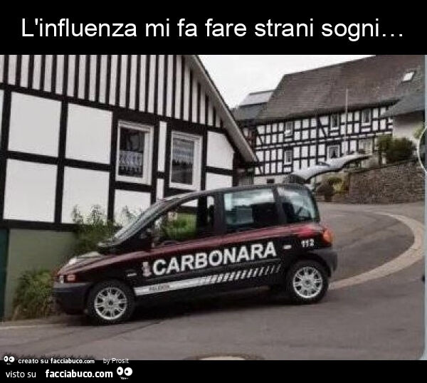 L'influenza mi fa fare strani sogni…