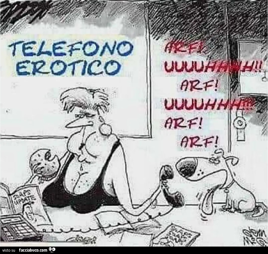 Telefono erotico cane arf uuuuhhhh