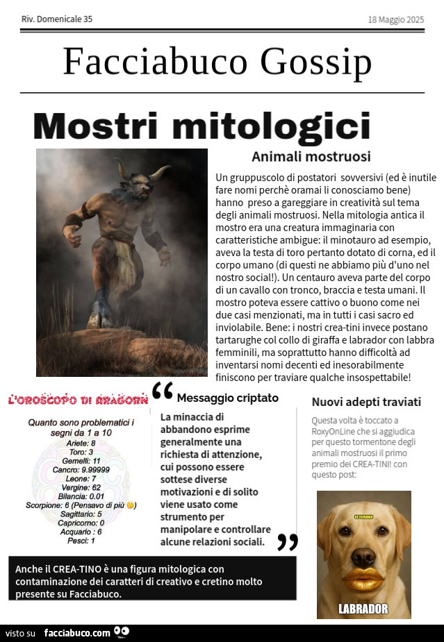 Facciabuco Gossip 35