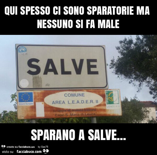 Qui spesso ci sono sparatorie ma nessuno si fa male sparano a salve