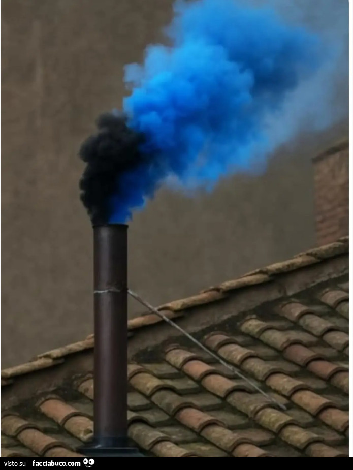 Fumata nero azzurra Inter finale champions league