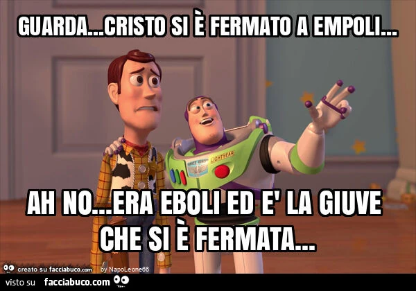 Guarda&hellip; cristo si è fermato a empoli&hellip; ah no&hellip; era eboli ed è la giuve che si è fermata