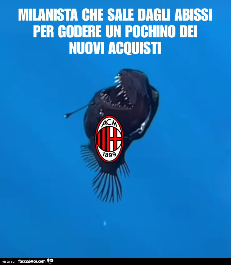 Milanista che sale dagli abissi per godere un pochino dei nuovi acquisti