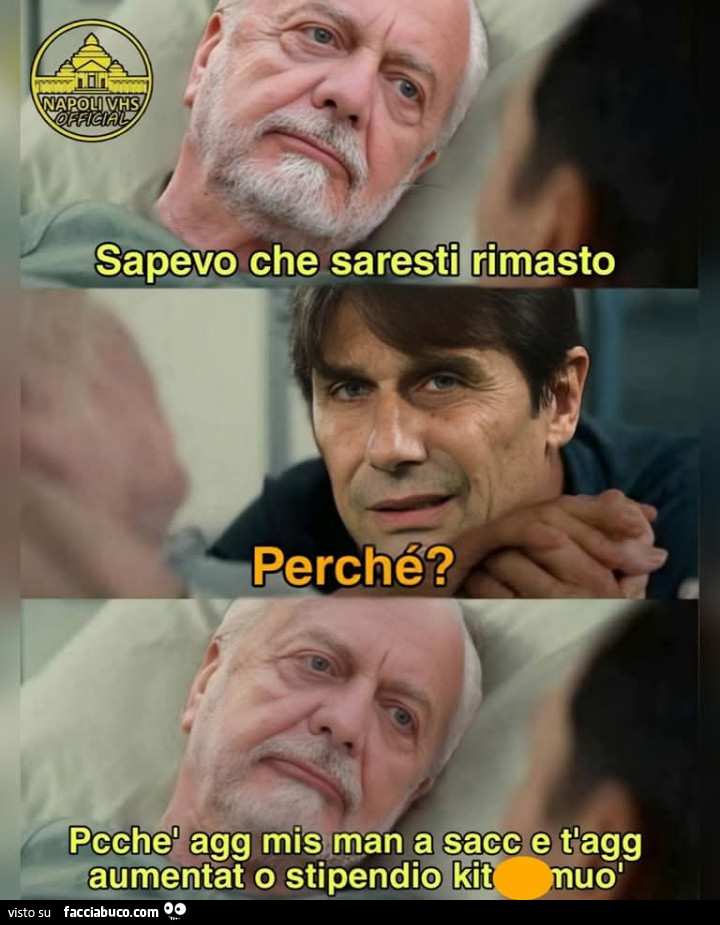 Conte rimane al Napoli