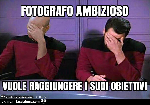 Fotografo ambizioso vuole raggiungere i suoi obiettivi