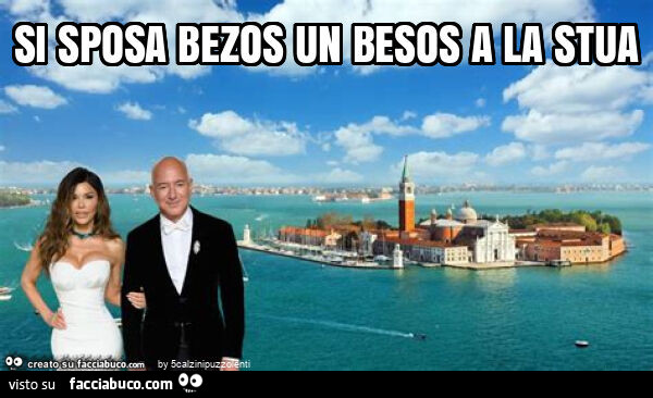 Si sposa bezos un besos a la stua