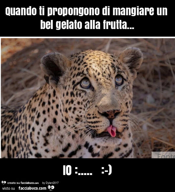 Quando ti propongono di mangiare un bel gelato alla frutta… io: … : -)