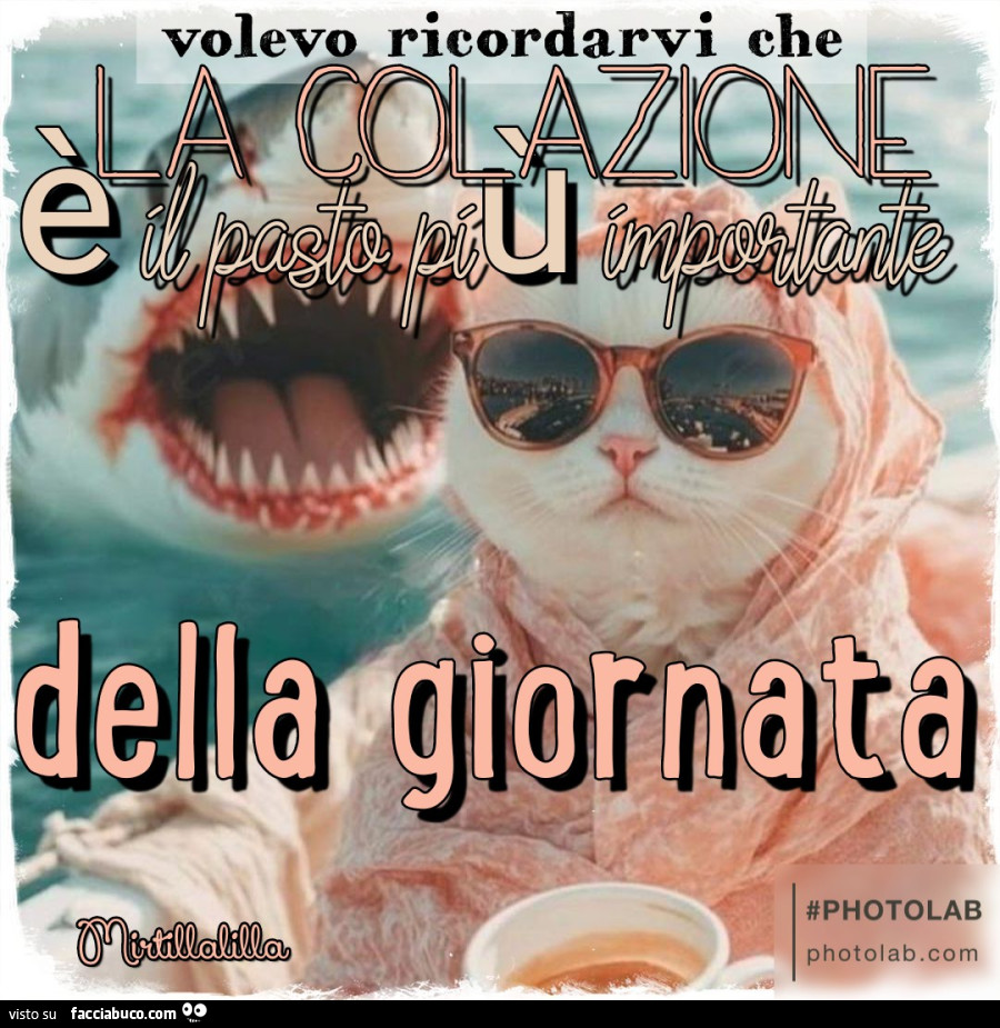 La colazione è il pasto più importante