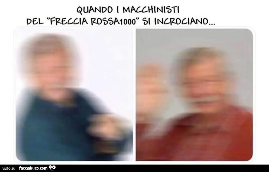 Quando i macchinisti del frecciarossa 1000 si incrociano