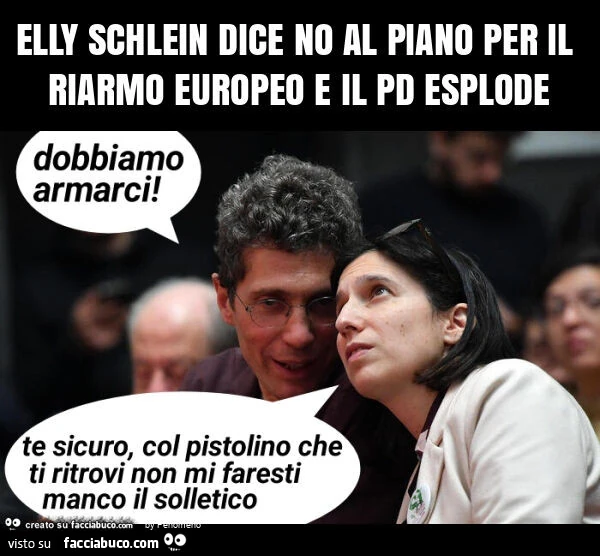 Elly schlein dice no al piano per il riarmo europeo e il pd esplode