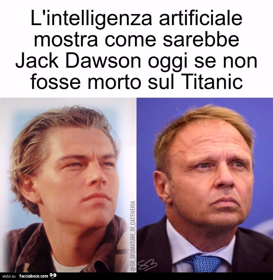 L'intelligenza artificiale mostra come sarebbe Jack Dawson oggi se non fosse morto sul Titanic