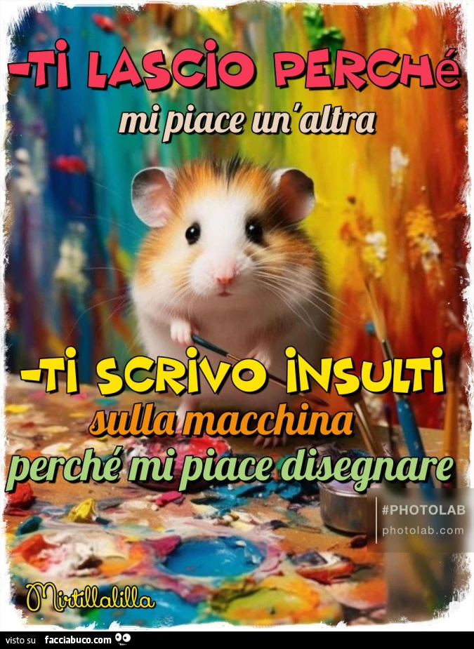 Ti scrivo insulti sulla macchina
