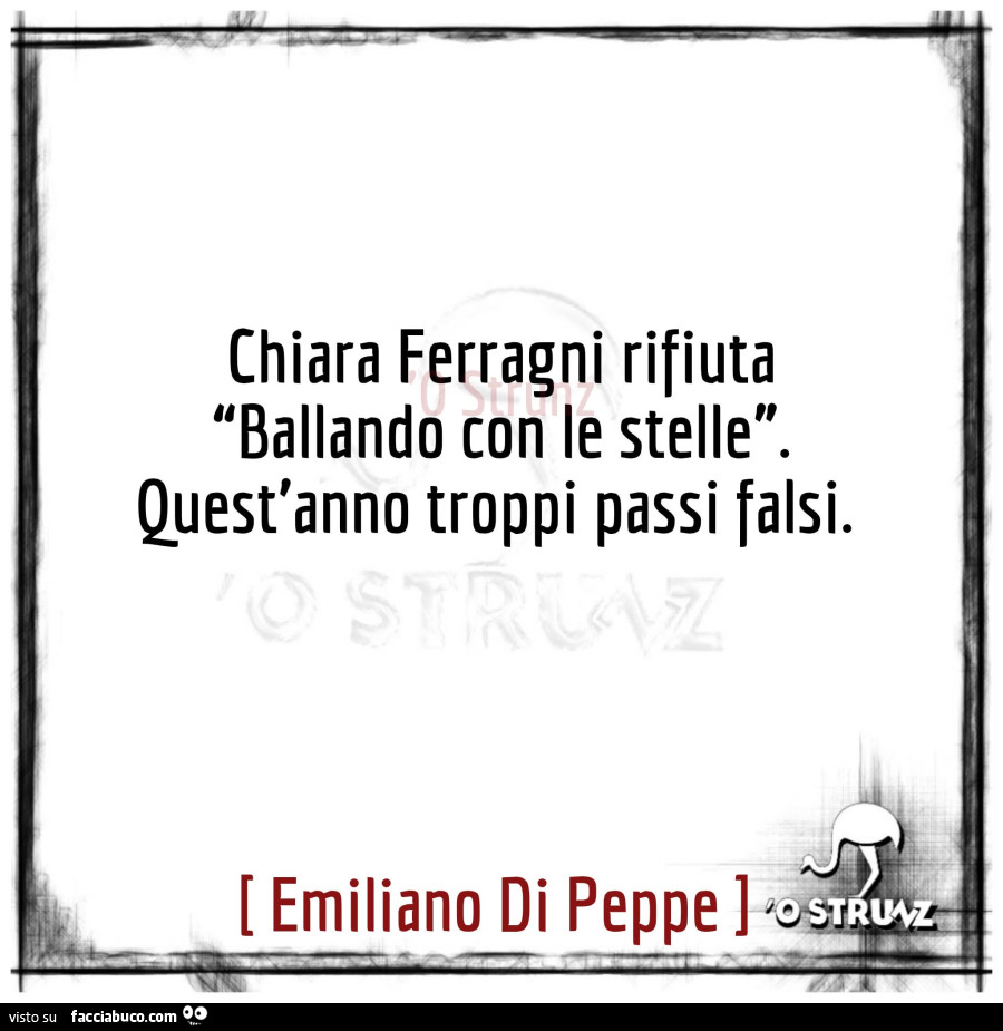 Chiara ferragni rifiuta ballando con le stelle. Quest'anno troppi passi falsi