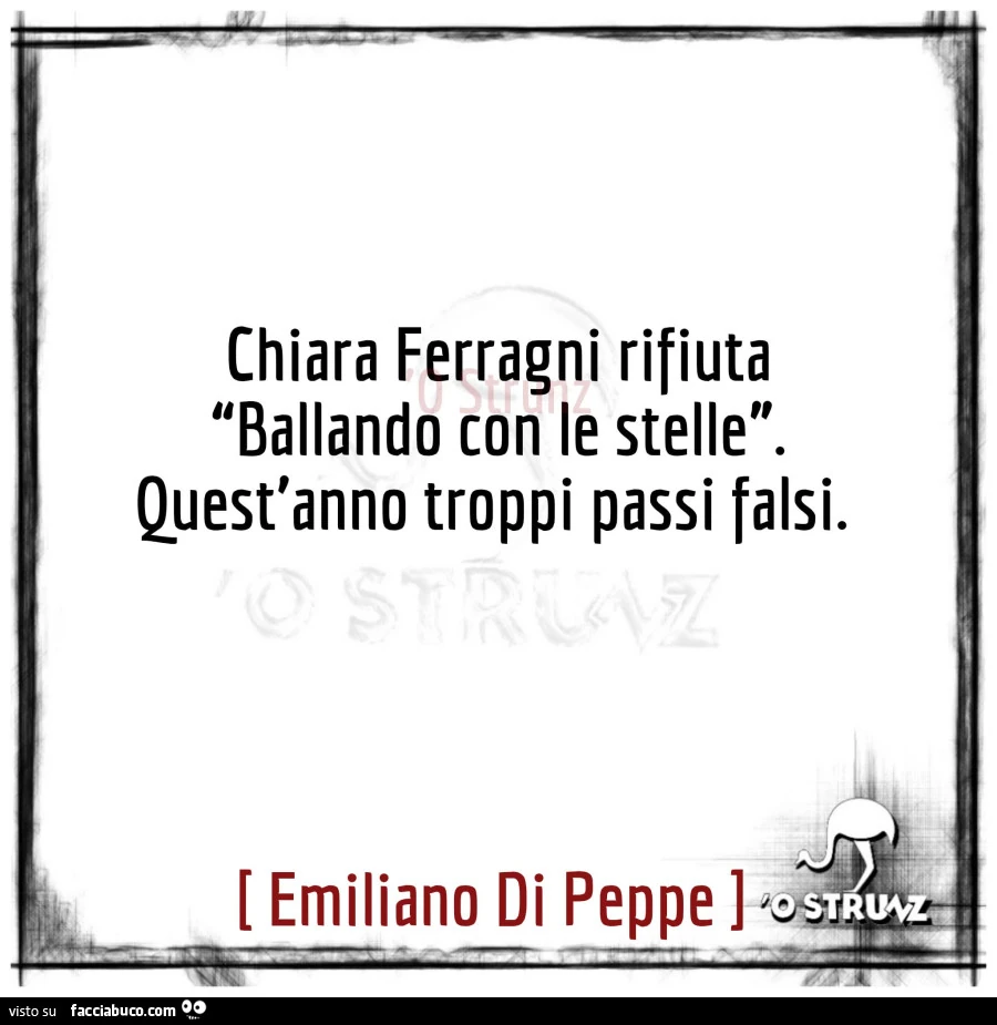 Chiara ferragni rifiuta ballando con le stelle. Quest'anno troppi passi falsi