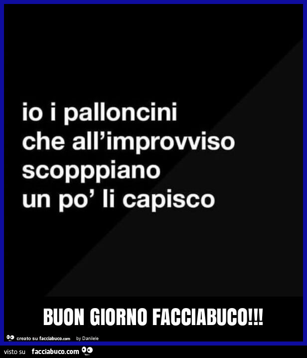 Buon giorno facciabuco