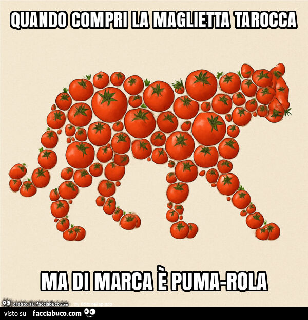 Quando compri la maglietta tarocca ma di marca è puma-rola