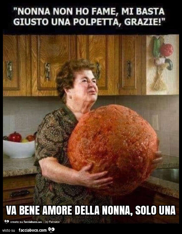 Va bene amore della nonna, solo una